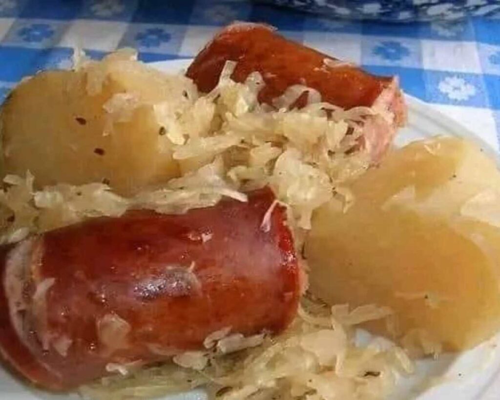 Sausage Sauerkraut and Potatoes